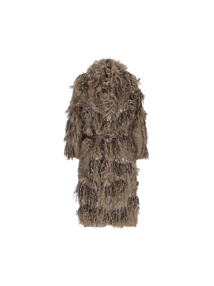 Brunello Cucinelli Fringed Long Cardigan