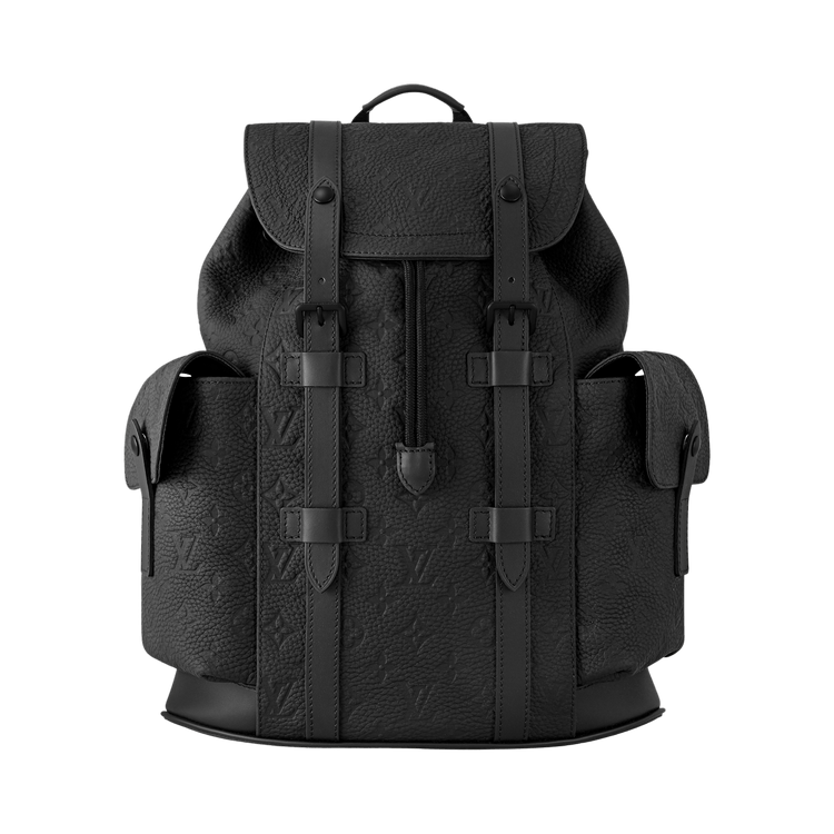 Louis Vuitton Christopher PM 'Black Embossed Taurillon Monogram Cowhide Leather'