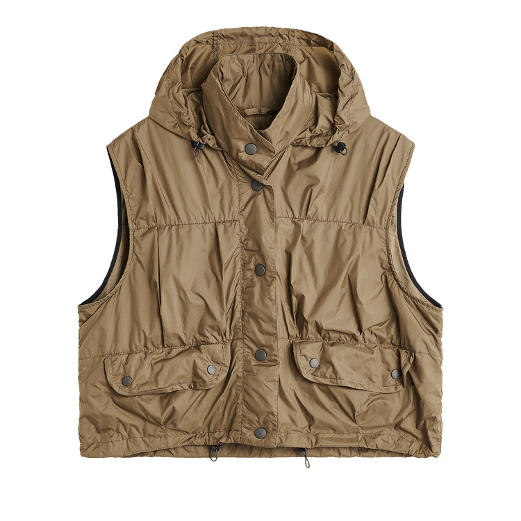 Our Legacy Cropped Exhale Puffa Vest 'Cavalry Olive'