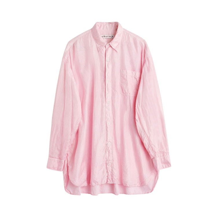 Our Legacy Oversize Silk Darling Shirt 'Pink'