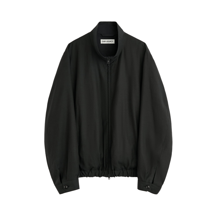 Our Legacy Casino Jacket 'Still Black Calm Cupro Cotton'
