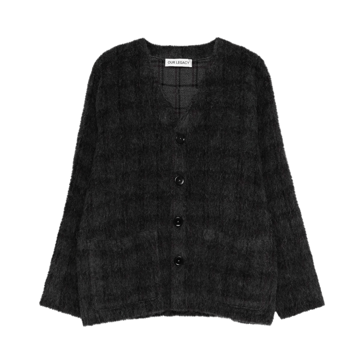 Our Legacy Cardigan 'Check Hairy Wool'