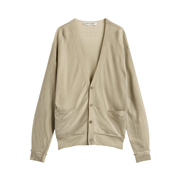 Our Legacy Parallel Cardigan 'Moss Spray Dye Cherub Wool'