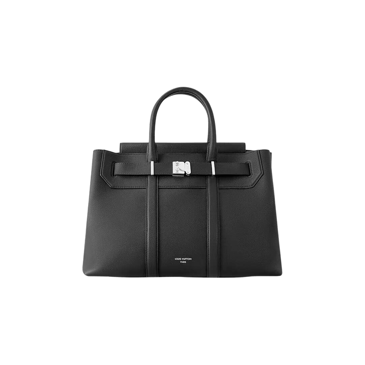 Louis Vuitton Georges Tote MM 'Black Cuir MilléSime Calfskin Leather'