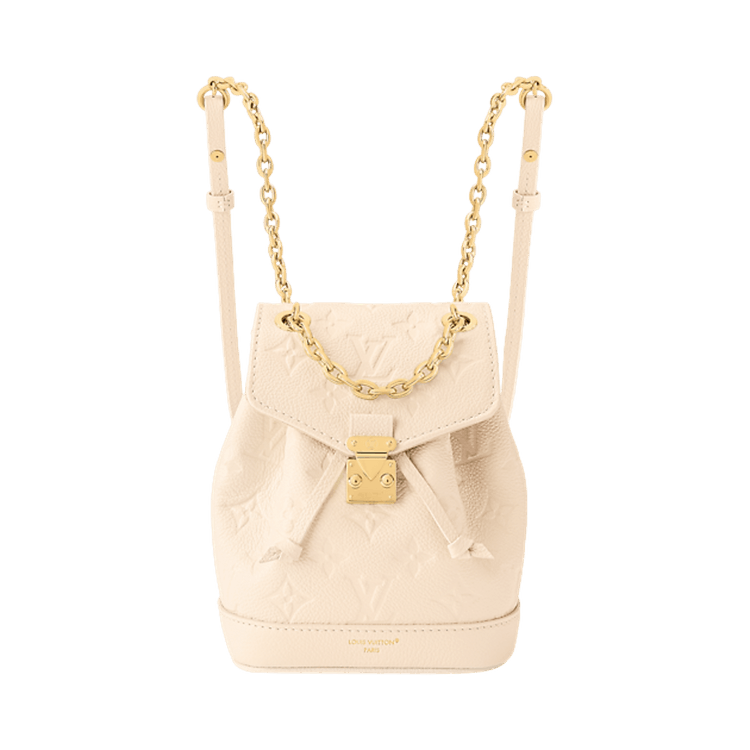 Louis Vuitton Nano Noé Backpack 'Cream Monogram Embossed Empreinte Cowhide Leather'