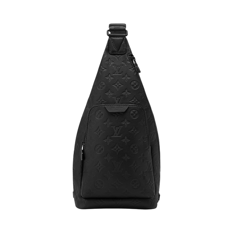 Louis Vuitton Duo Slingbag 'Black Monogram Shadow Calfskin Leather'