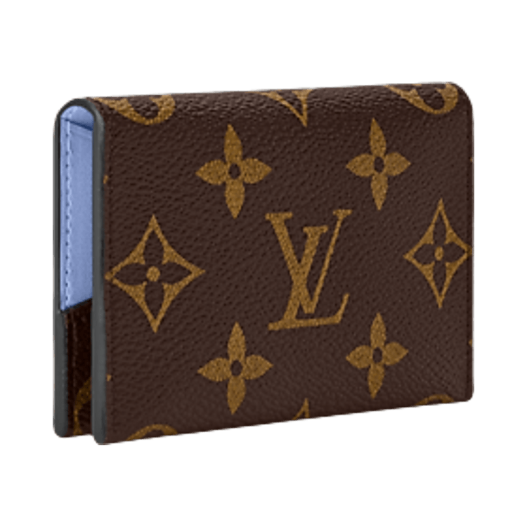 Louis Vuitton Slim Card Holder 'Monogram Blue Frost/Silver Canvas'