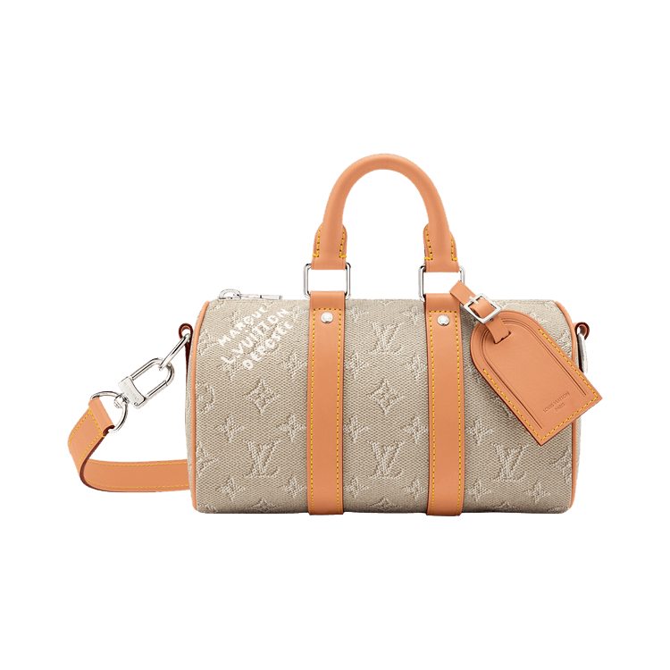 Louis Vuitton Keepall Bandoulière 25 'Monogram Heritage Linen Canvas'