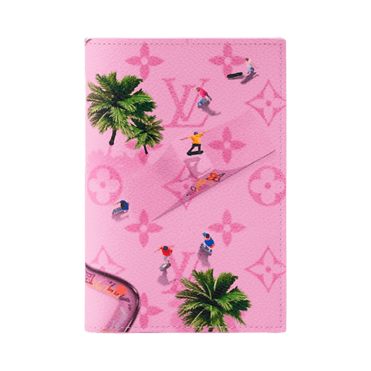 Louis Vuitton Passport Cover 'Skateboard Pink Monogram Canvas'