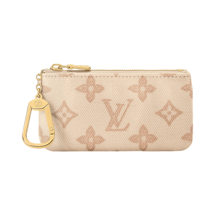 Louis Vuitton Key Pouch 'Monogram Origine Lin Canvas'