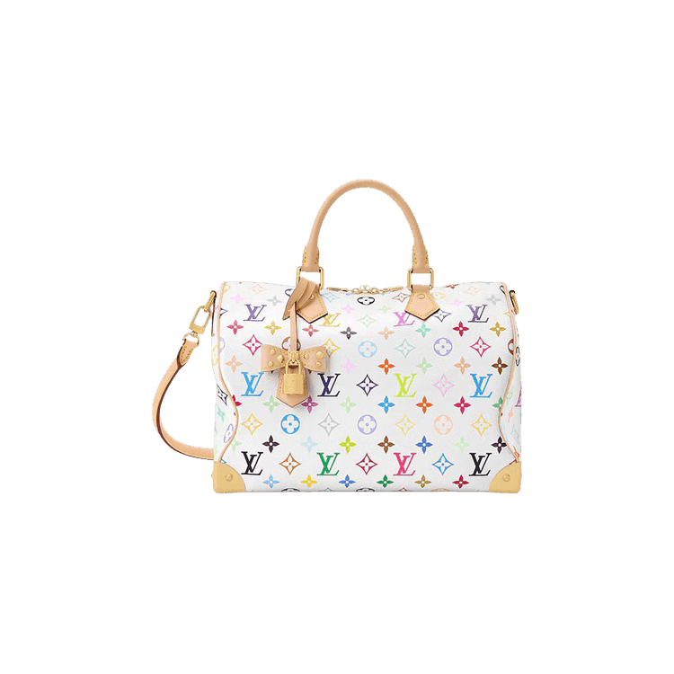 Louis Vuitton x Takashi Murakami Speedy Soft 30 'Multicolor/White Monogram Canvas'