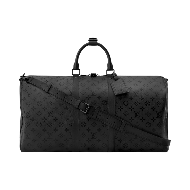 Louis Vuitton Keepall Bandoulière 55 'Black Monogram Midnight Canvas'