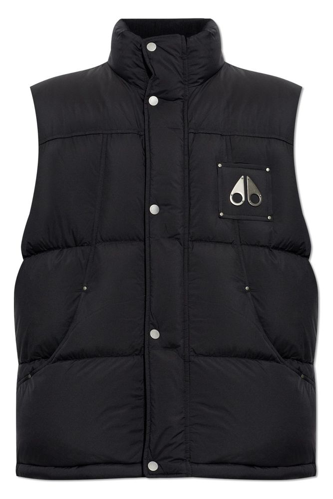 Moose Knuckles Logo Patch Down Gilet