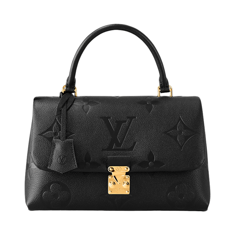 Louis Vuitton Madeleine Mm 'Black Monogram Embossed Empreinte Cowhide Leather'