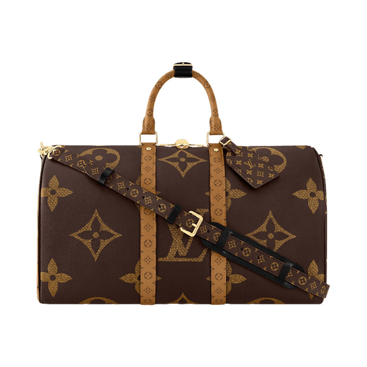 Louis Vuitton Keepall Bandoulière 45 'Brown Monogram Giant/Monogram Reverse Canvas'