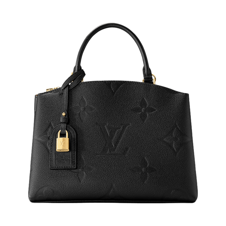 Louis Vuitton Petit Palais 'Black Monogram Embossed Empreinte Cowhide Leather'