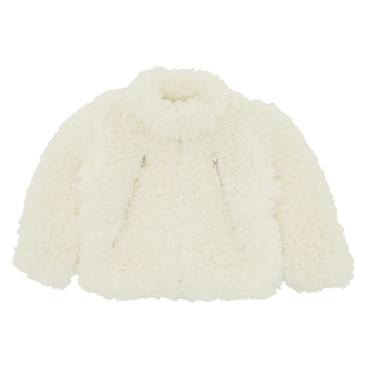 MM6 Maison Margiela Kids Sherpa Jacket 'Off White'