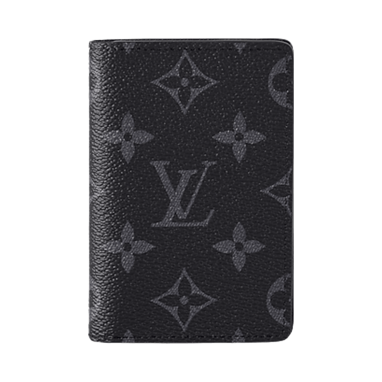Louis Vuitton Pocket Organizer 'Black Monogram Eclipse Canvas'