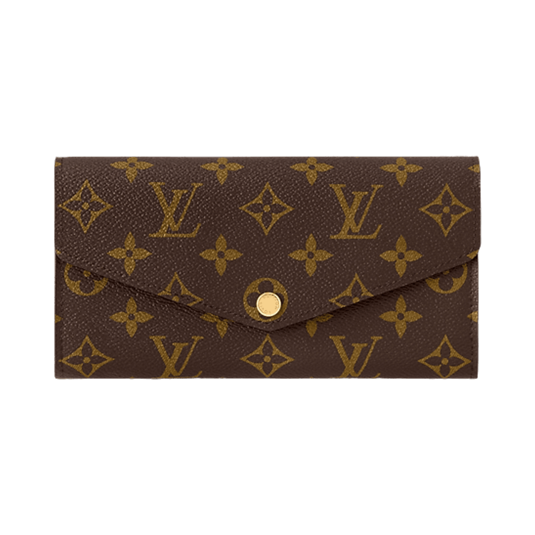Louis Vuitton Sarah Wallet 'Brown Monogram Canvas/Rose Ballerine Pink'