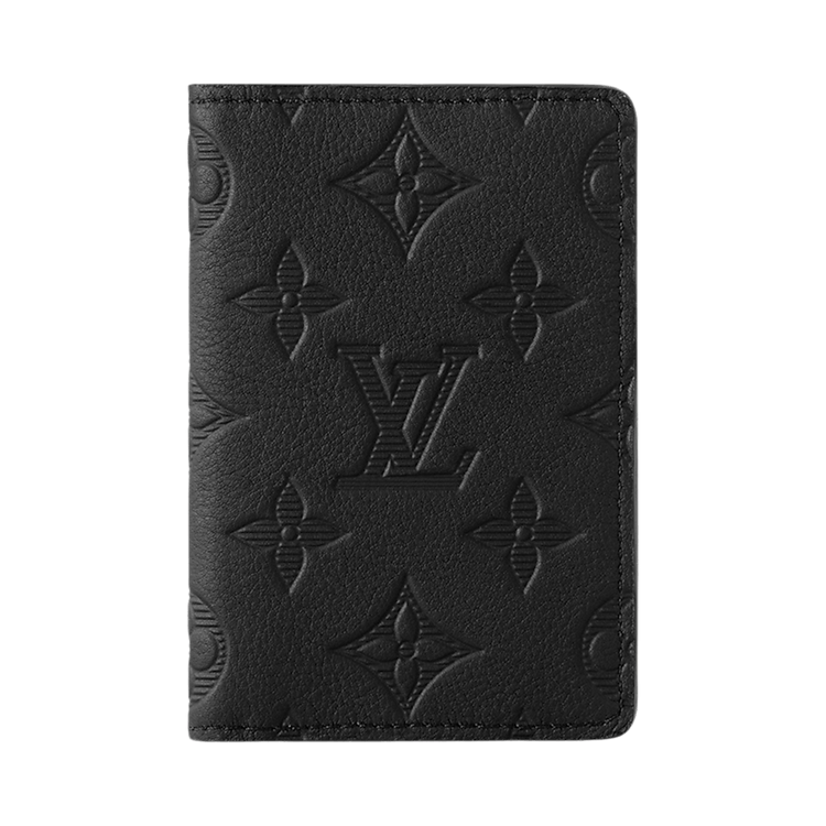 Louis Vuitton Pocket Organizer 'Black Monogram Shadow Calf Leather'