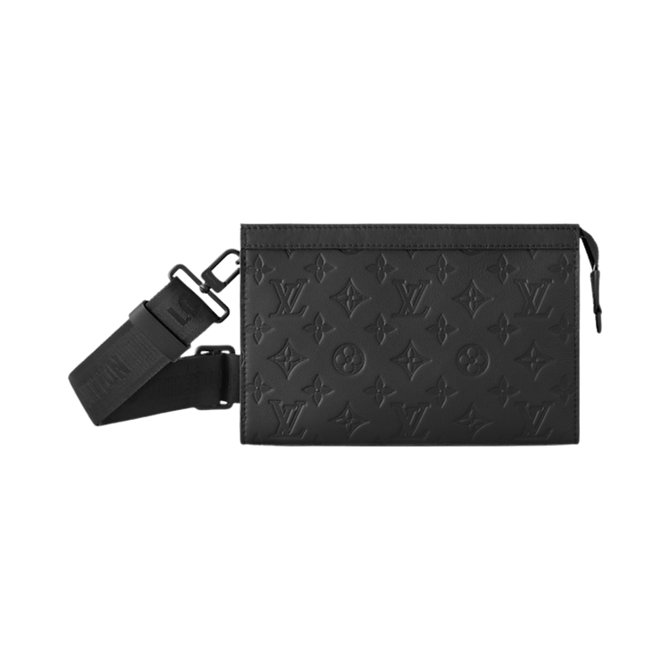 Louis Vuitton Gaston Wearable Wallet 'Black Monogram Shadow Cowhide Leather'