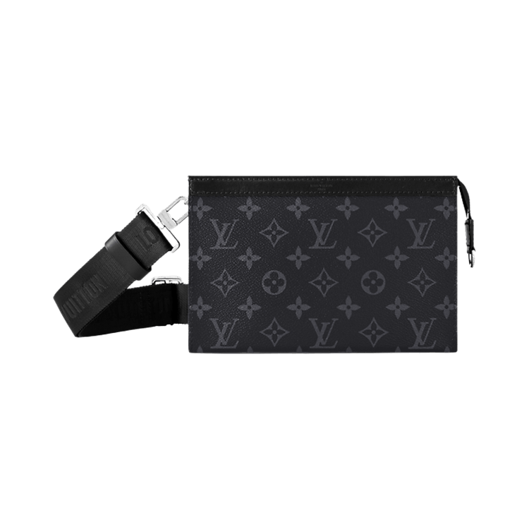 Louis Vuitton Gaston Wearable Wallet 'Black Monogram Eclipse Canvas'