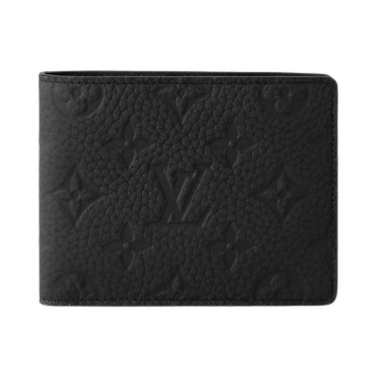 Louis Vuitton Multiple Wallet 'Black Embossed Taurillon Monogram Cowhide Leather'