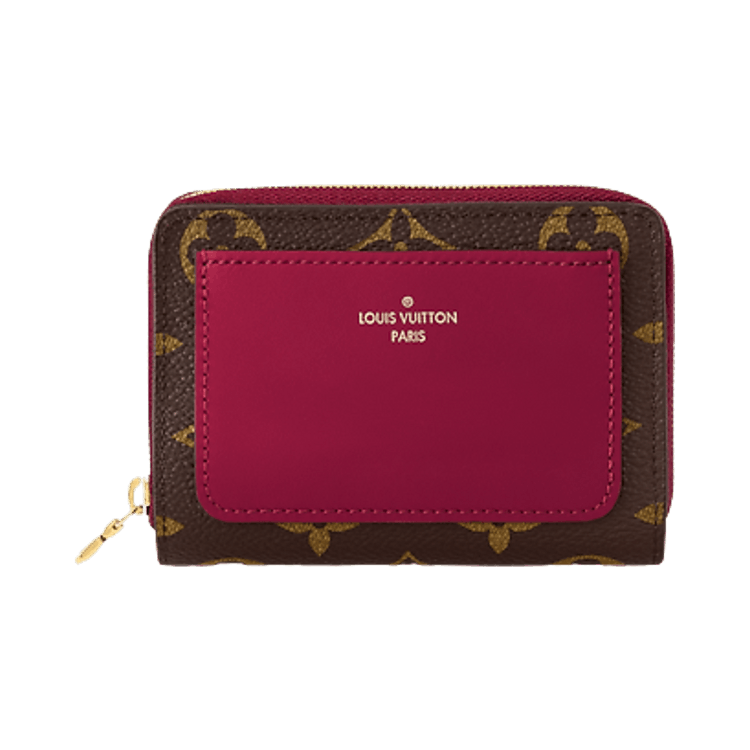 Louis Vuitton Lou Wallet 'Brown Monogram Canvas/Fuchsia Pink'