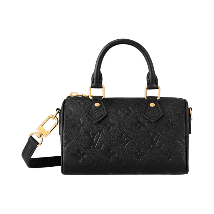 Louis Vuitton Nano Speedy 'Black Monogram Embossed Empreinte Cowhide Leather'