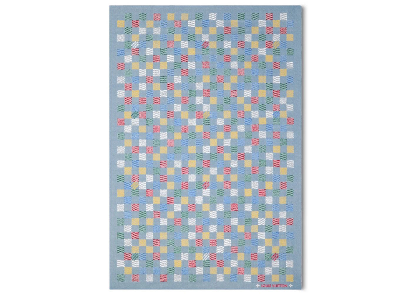 Louis Vuitton LV Vers Damier Denim Stole Denim Blue