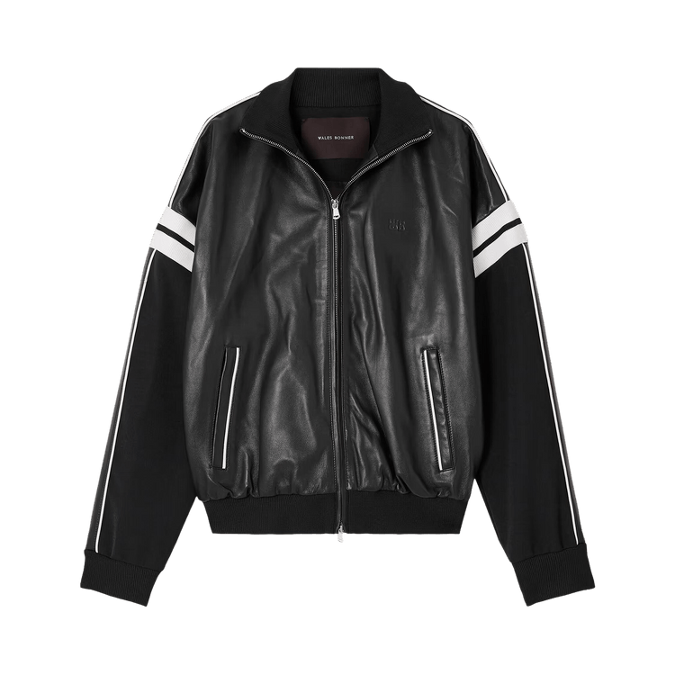 Wales Bonner Nomad Leather Jacket 'Black'