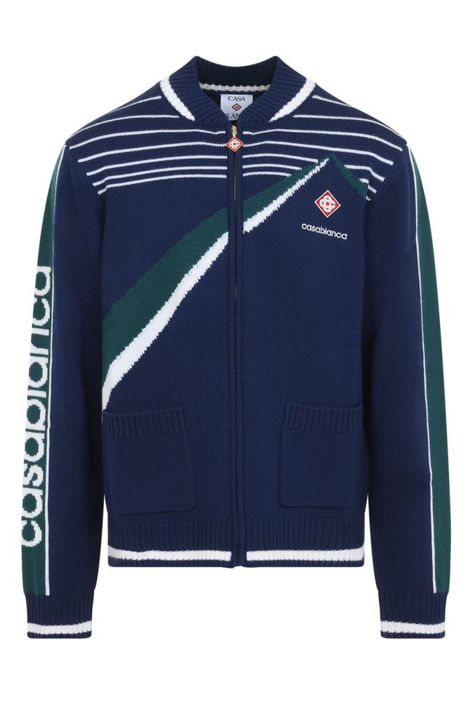 Casablanca Pyramid Jacquard Knitted Jacket