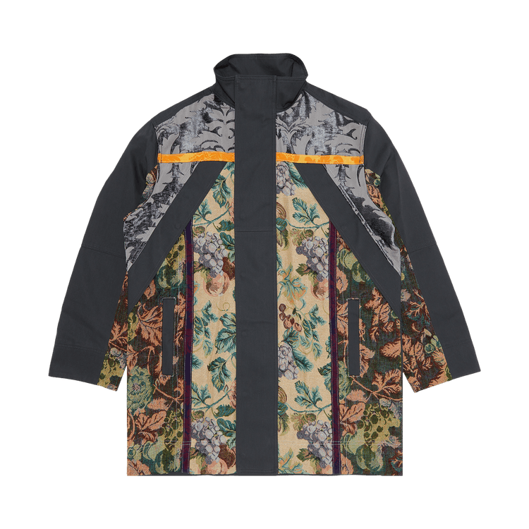 Marine Serre Regenerated Floral Tapestries Parka 'Green'