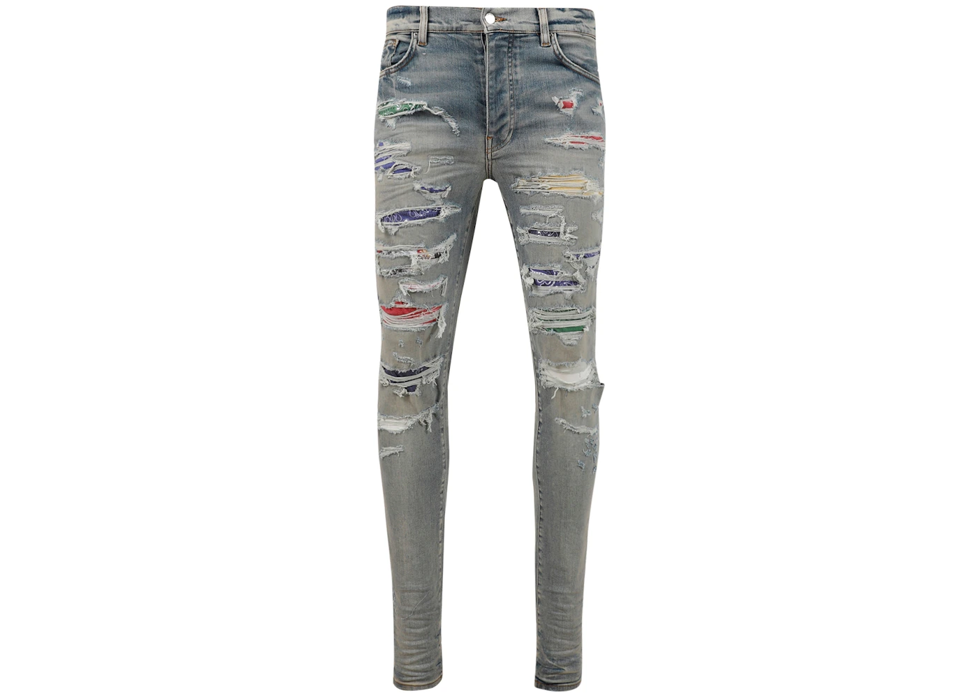 AMIRI Rainbow Patch Jeans Multicolor
