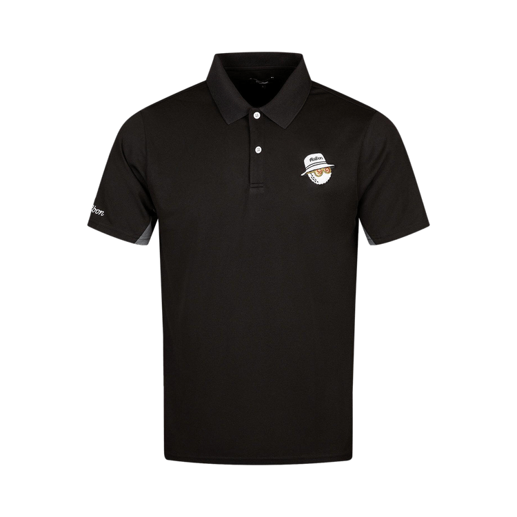 Malbon Paneled Performance Pique Shirt 'Black/Charcoal'