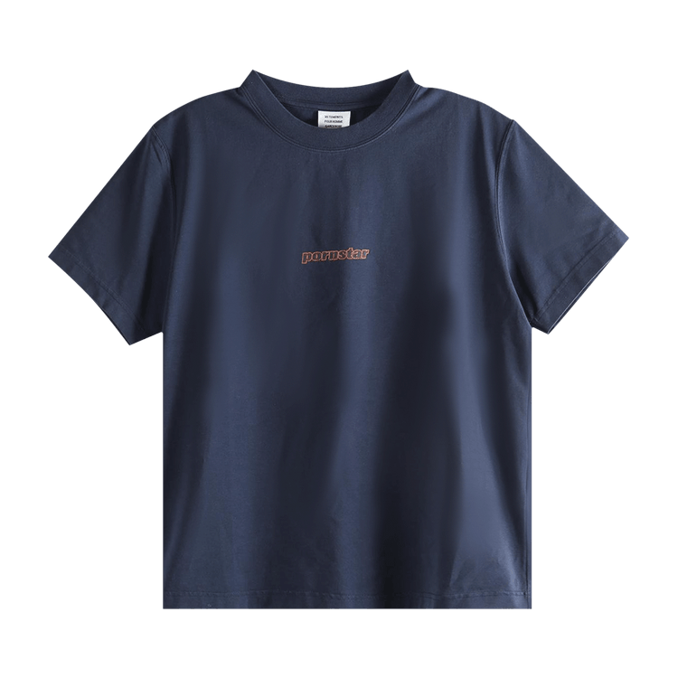 Vetements Pornstar Fitted T-Shirt 'Navy'