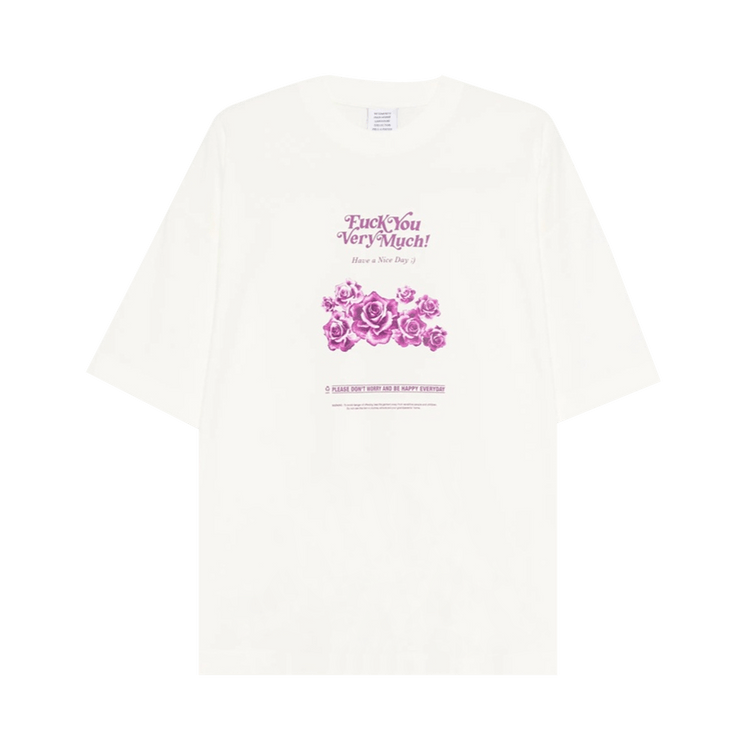 Vetements Fuck You Very Much T-Shirt 'Vanilla'