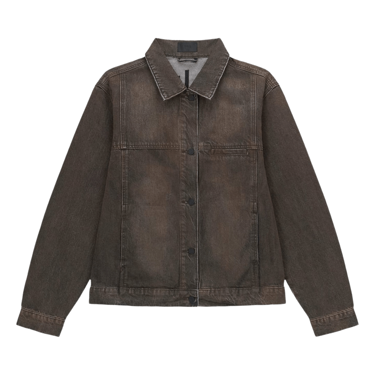RtA Valentiano Denim Jacket 'Mocha Drift'