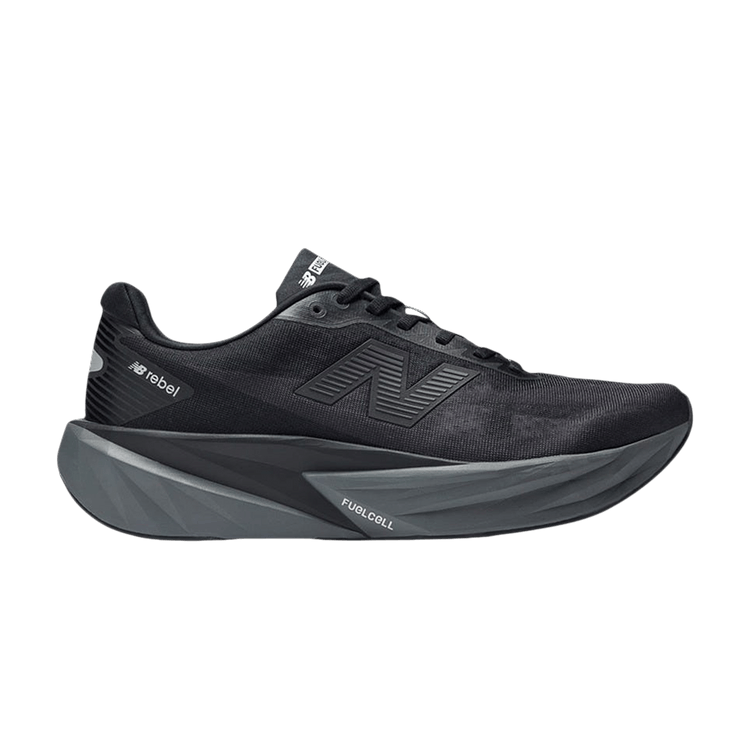 New Balance Fuelcell Rebel V5 2E Wide 'Black Castlerock Silver Metallic'