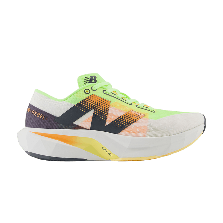New Balance FuelCell Rebel v4 'White Bleached Lime Glo'
