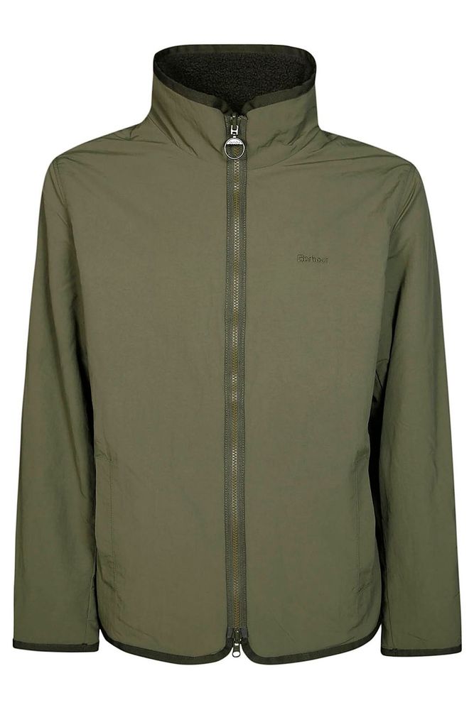Barbour Logo Embroidered Reversible Fleece Jacket
