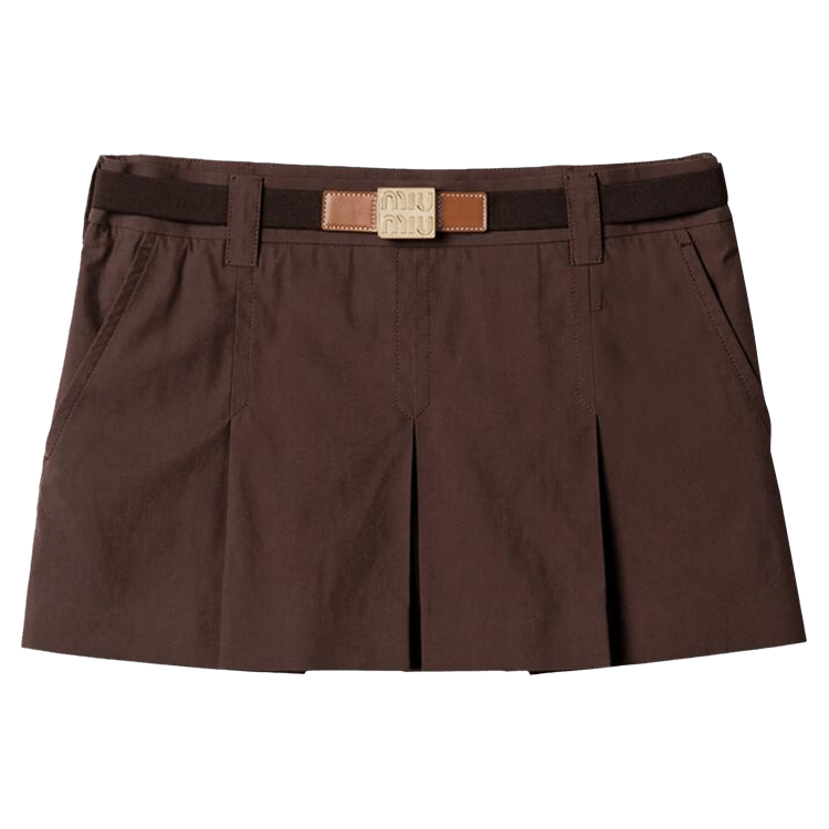 Miu Miu Short Skirt 'Cacao'