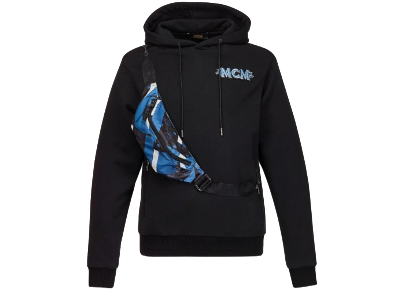 MCM Logo/Bauhaus Visetos Hoodie/Belt Bag Black