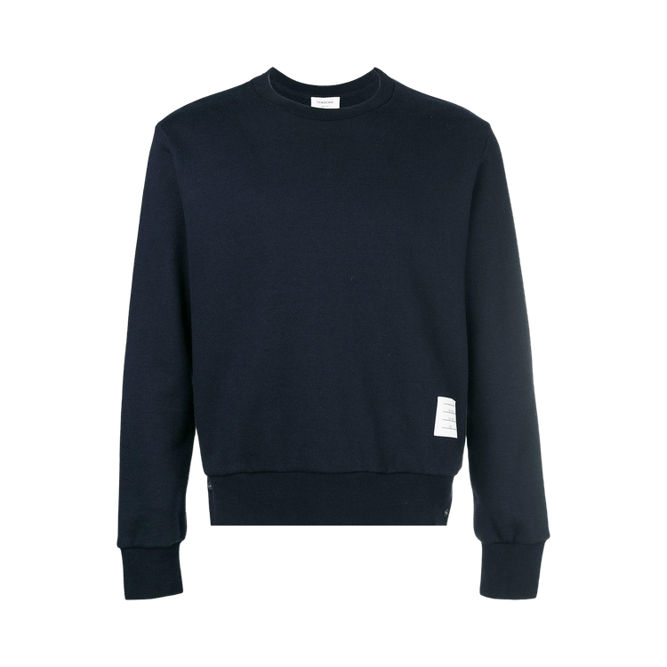 Thom Browne Classic Center Back Stripe Crewneck Pullover 'Navy'