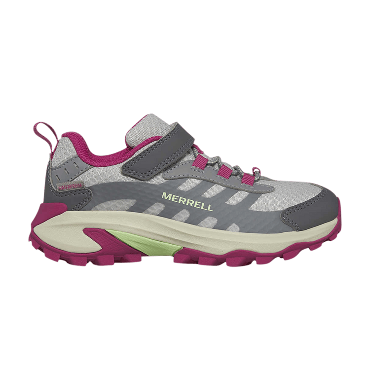 Merrell Moab Speed 2 Low AC Waterproof Big Kid 'Grey Berry Mint'