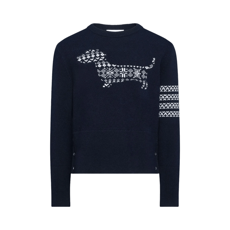 Thom Browne Holiday Hector Classic Crew Neck Pullover 'Navy'