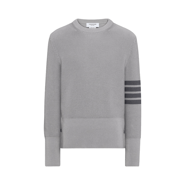 Thom Browne Classic Crew Neck Pullover 'Light Grey'