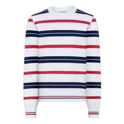THOM BROWNE Repp Stripe Rwb Pullover 'White Blue Red'