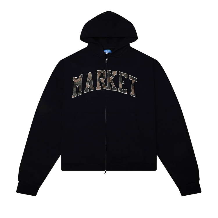 Market Camo Hoodie 'Pirate Black'