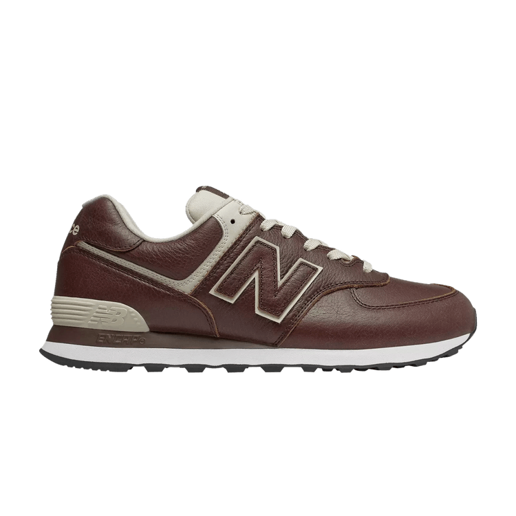 New Balance 574 Leather 'Dark Brown'